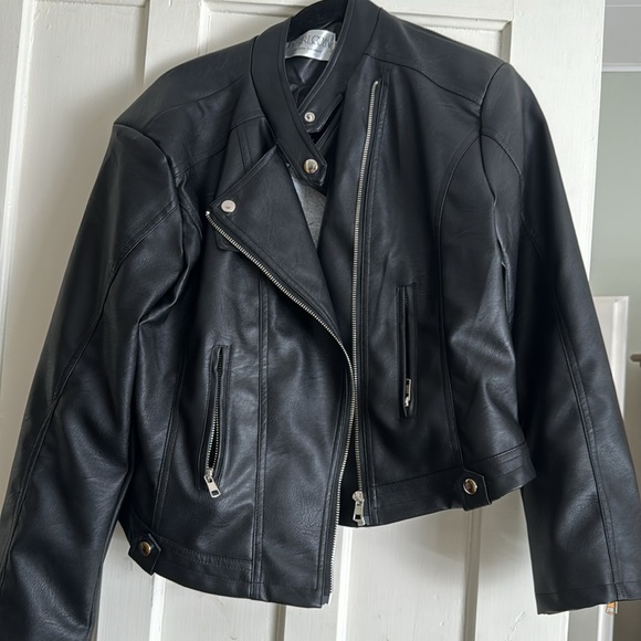 Til Death Do Us Part- pleather moto jacket for the bride! - Picture 4 of 4